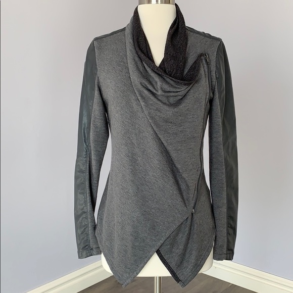 Blank NYC Grey Zip Front Jacket (S) - Picture 2 of 7